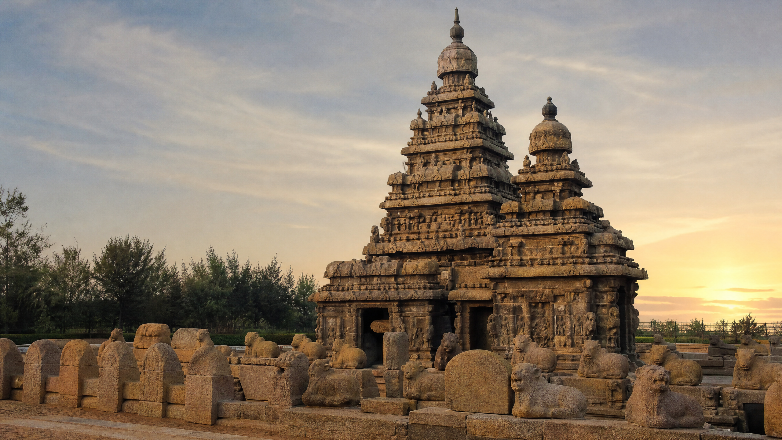 Shore Temple in Mahabalipuram, Tamil Nadu